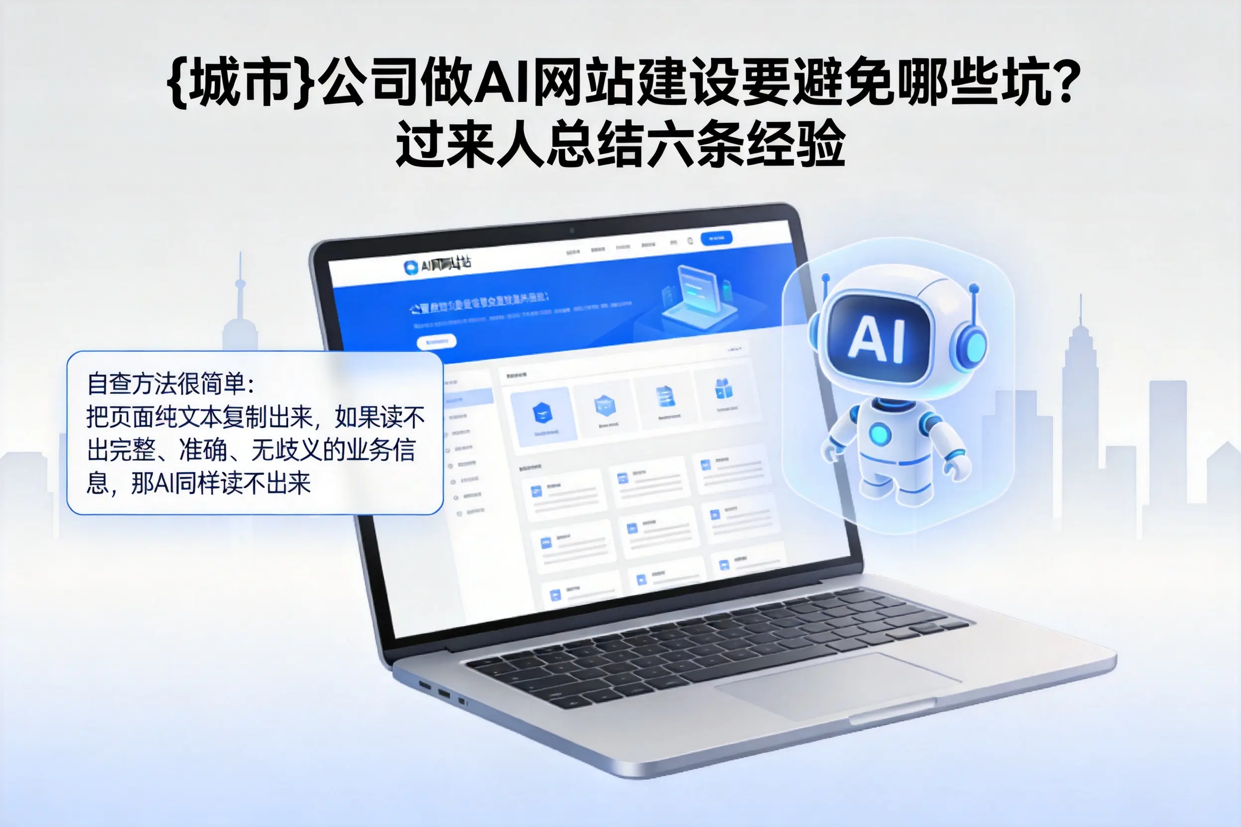 荆州公司做AI网站建设要避免哪些坑？过来人总结六条经验