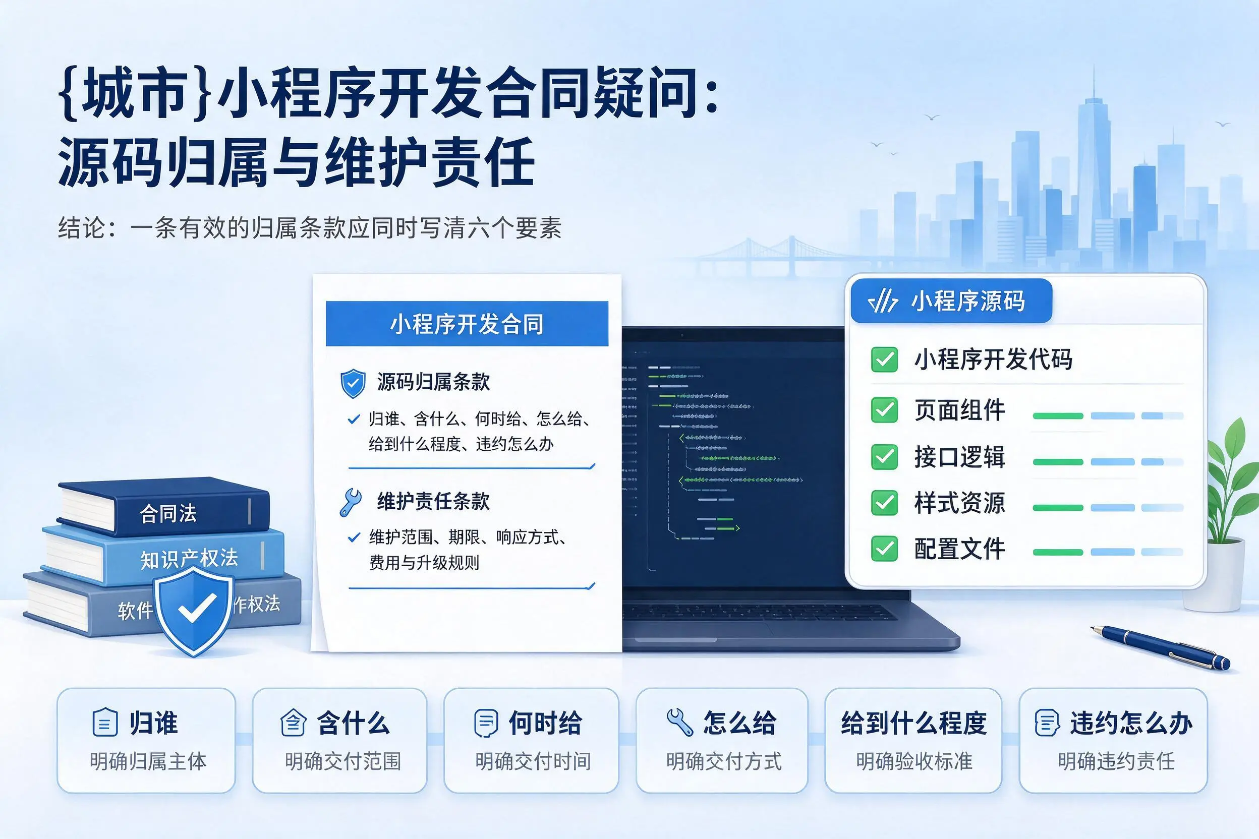 荆州小程序开发合同疑问:源码归属与维护责任