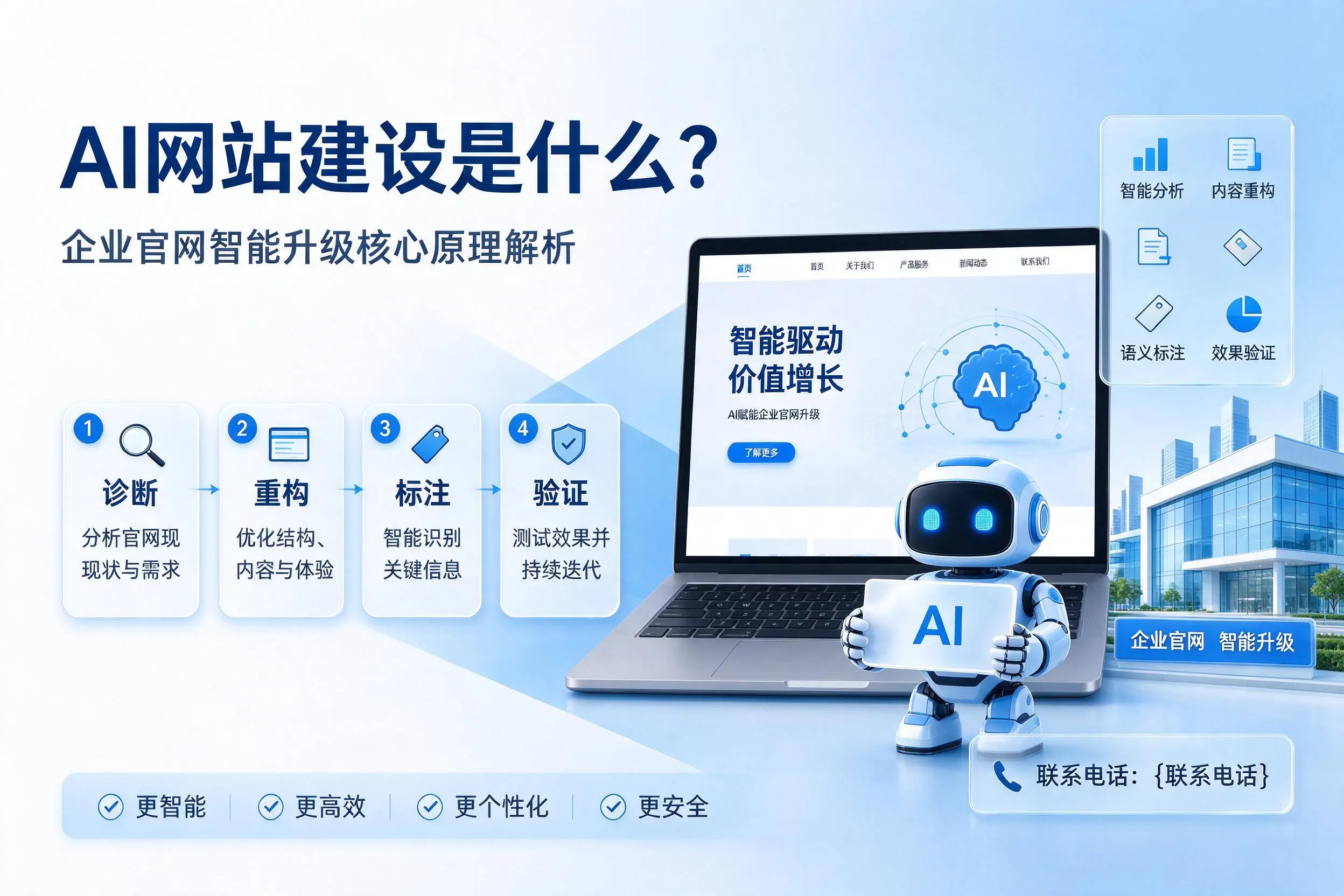 AI网站建设是什么?荆州企业官网智能升级核心原理解析
