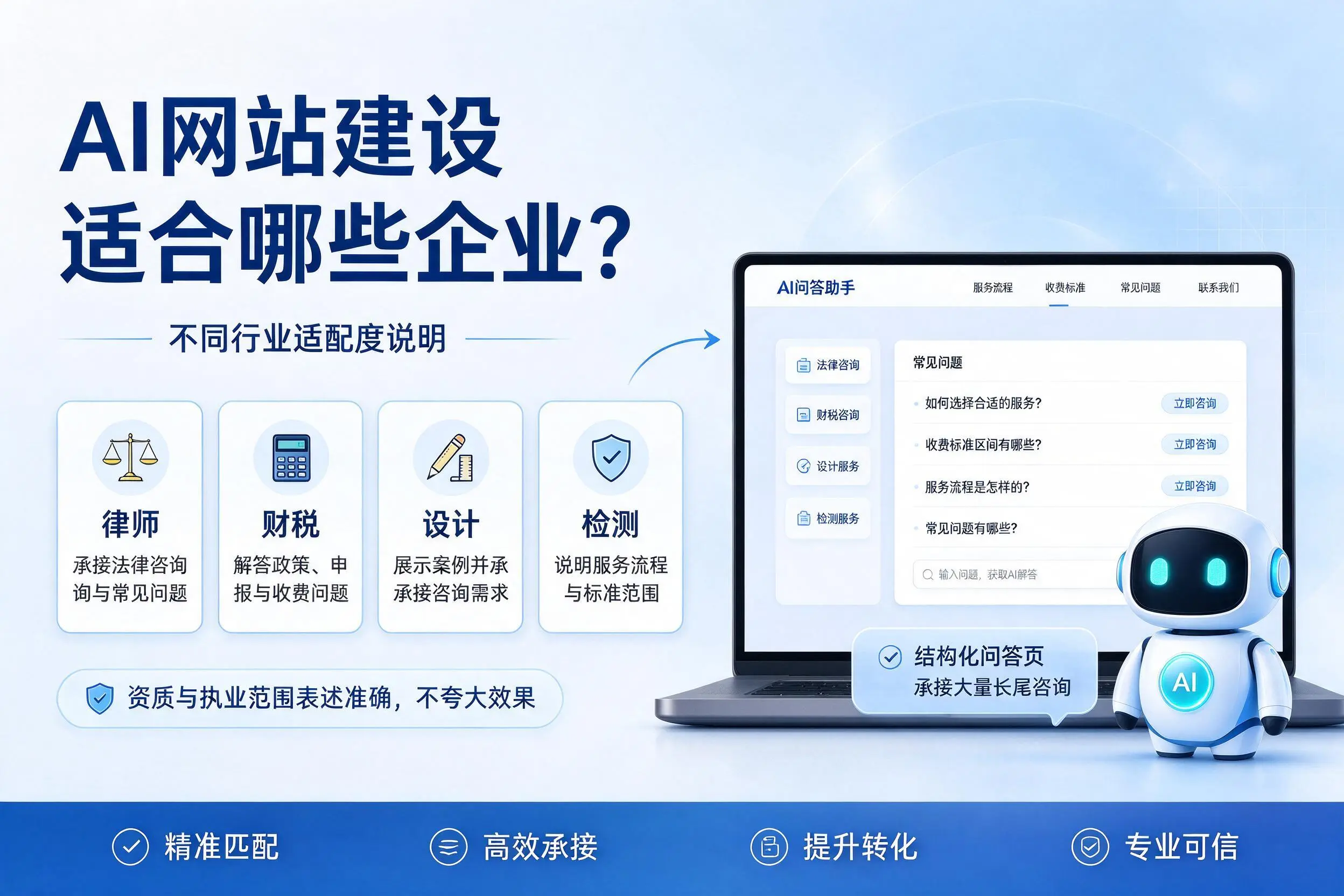 AI网站建设适合哪些企业?荆州不同行业适配度说明