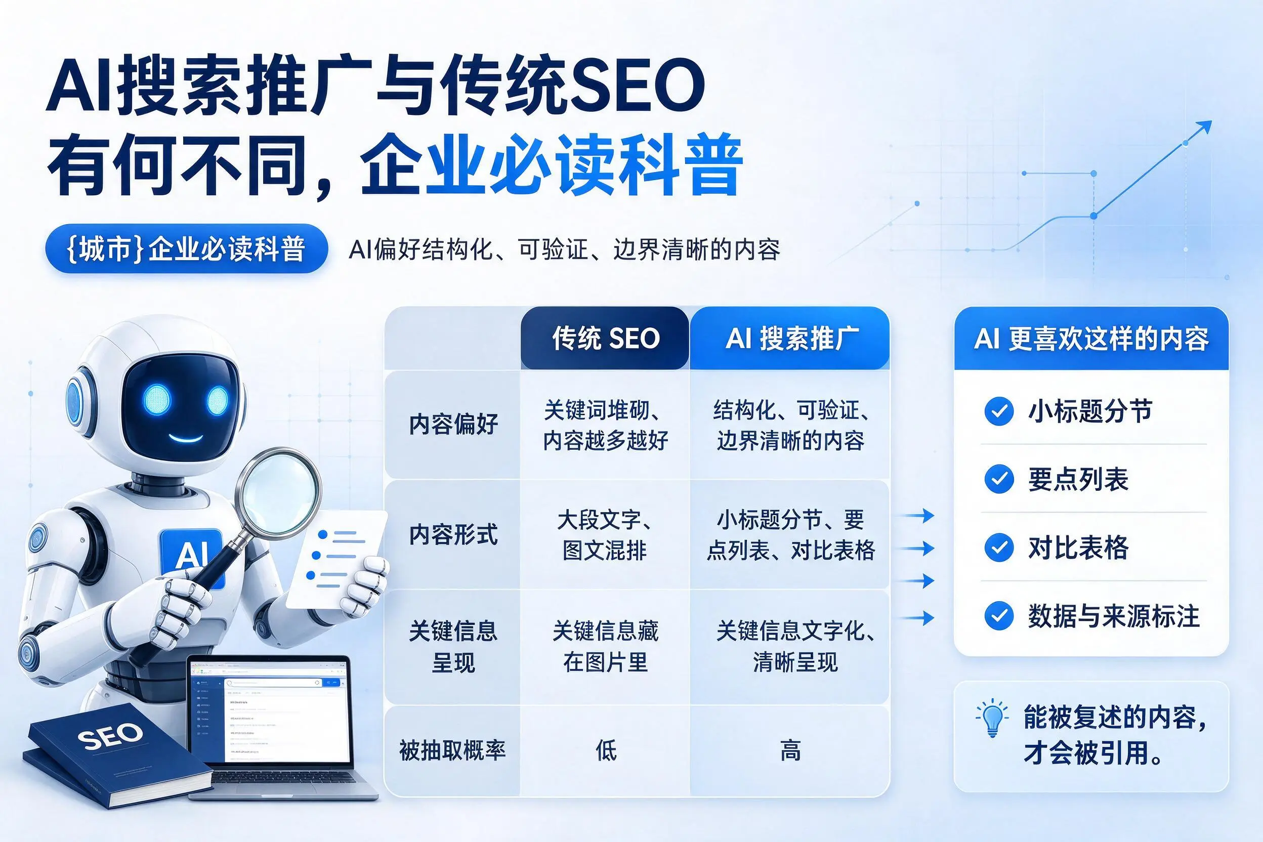 AI搜索推广与传统SEO有何不同，荆州企业必读科普